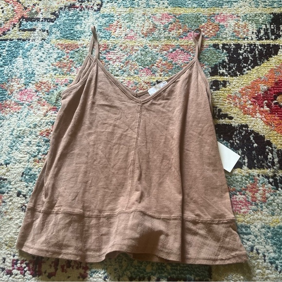 Ten Sixty Sherman Women’s Brown Flare Hem Tank - Picture 2 of 8
